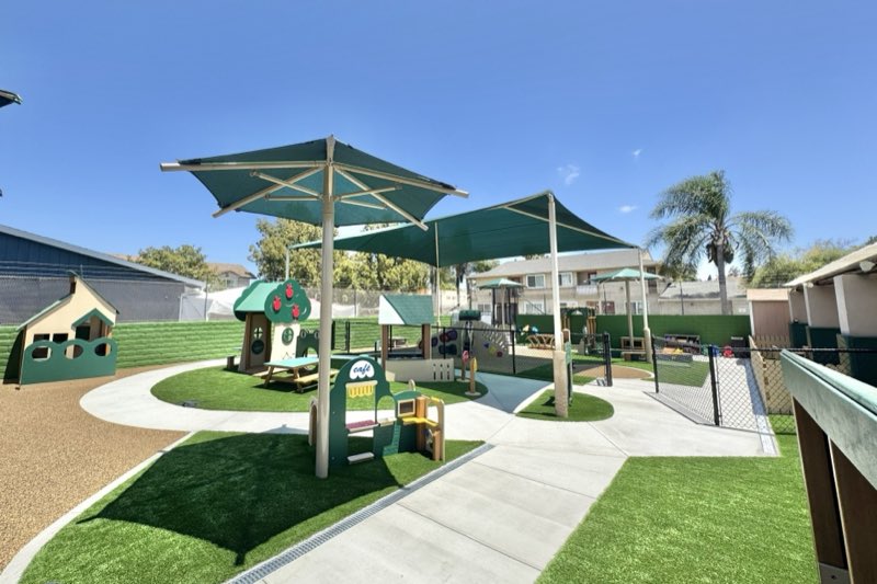 Early-learning playground with themed panels